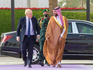 Boris johnson-crown prince reuters