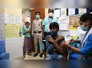 Photos from Delhi: Children in 12-14 age group get Covid-19 vaccine shots