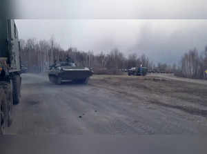 Russian Defence Ministry releases video of its troops entering Kyiv region