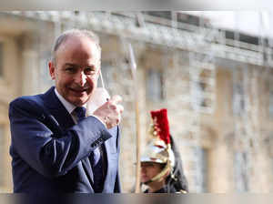 FILE PHOTO: Irish Prime Minister Micheal Martin arrives to attend an informal summit of EU leaders at the Chateau de Versailles (
