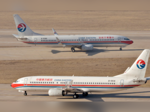 China Eastern Airlines Boeing 737-800 planes in Taiyuan, China, in 2014