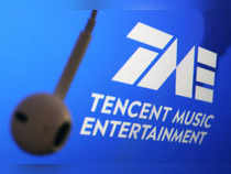 FILE PHOTO: Illustration picture of China's Tencent Music Entertainment Group