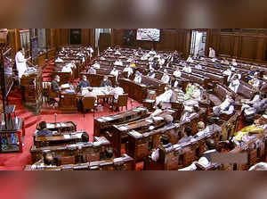 **EDS: VIDEO GRAB** New Delhi: Parliamentarians in the Rajya Sabha, during the s...