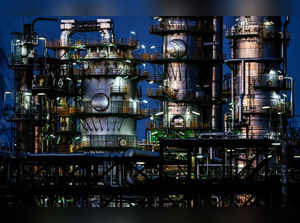 Industrial facilities of the PCK Raffinerie oil refinery in Schwedt