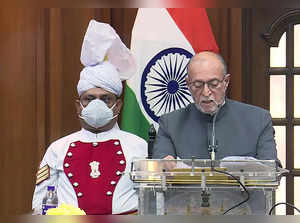 New Delhi, Mar 23 (ANI): Delhi Lieutenant Governor Anil Baijal addresses the Leg...