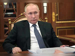 Moscow: Russian President Vladimir Putin listens during a meeting in Moscow, Rus...