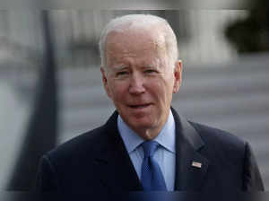 U.S. President Joe Biden boards Marine One for travel to Brussels