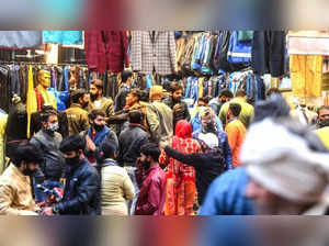 People flout Covid norms at weekly market in Gandhi nagar in East Delhi