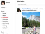 Unlike Facebook, Google+ offers to share specific content with different friend groups
