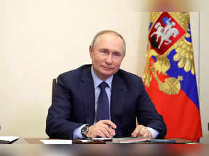 Russian President Vladimir Putin attends a meeting in Moscow