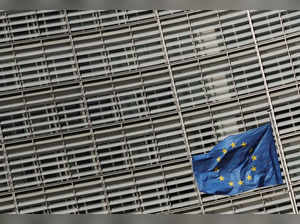 FILE PHOTO: A European Union flag flutters outside the European Commission headquarters in Brussels
