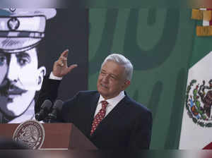 Mexico City: Mexican President Andres Manuel Lopez Obrador speaks during his dai...