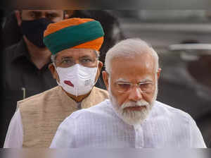 New Delhi: Prime Minister Narendra Modi arrives to attend the BJP Parliamentary ...