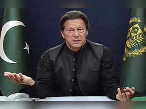 Islamabad, Apr 02 (ANI): Pakistan Prime Minister Imran Khan addresses the nation...