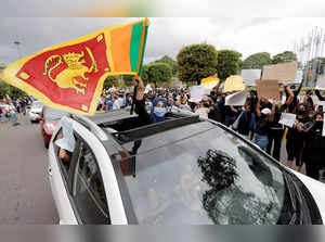 Protest against Sri Lanka's President Gotabaya Rajapaksa, in Colombo