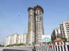 Noida twin tower demolition test blast today