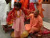 Watch: CM Yogi Adityanath performs 'Kanya Pujan' at Gorakhnath Temple