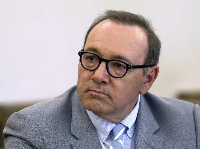 FILE - In this June 3, 2019, file photo, actor Kevin Spacey attends a pretrial hearing at district court in Nantucket