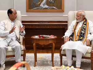 Nagaland chief minister Neiphiu Rio meets PM Modi