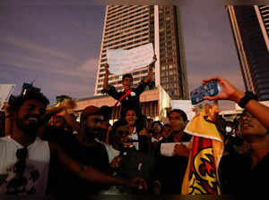 Protest against Sri Lanka President Gotabaya Rajapaksa in front of the Presidential Secretariat, in Colombo