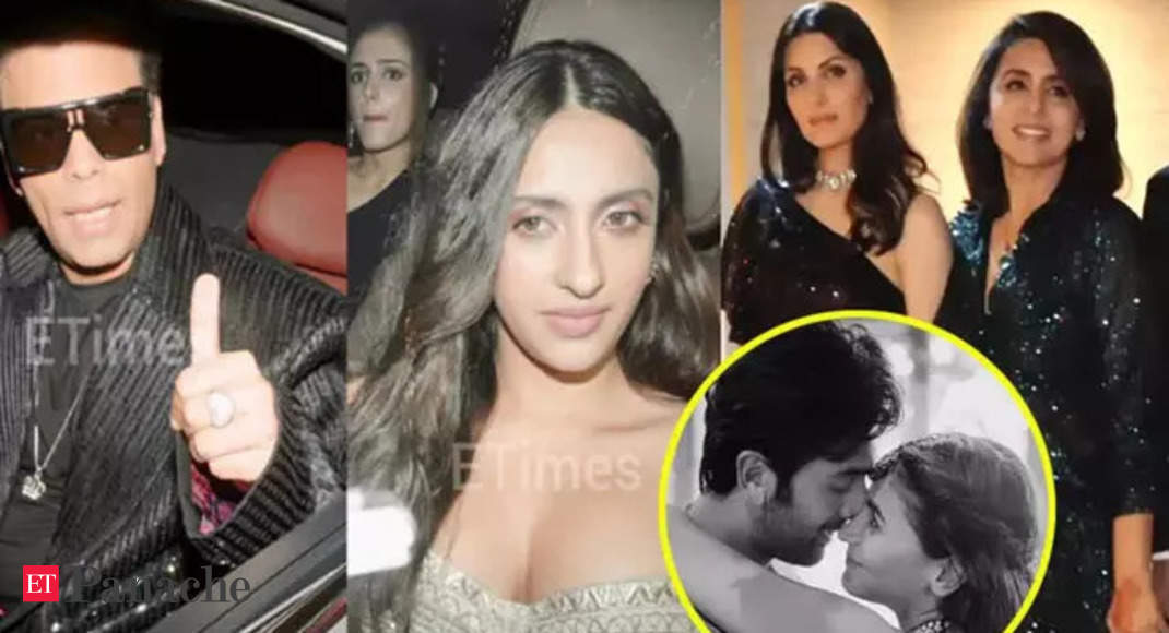 Ranbir Kapoor-Alia Bhatt's post wedding bash: Karan Johar, Shweta Bachchan,  others arrive in their stylish best - The Economic Times Video | ET Now