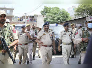 Jammu:  J&K Director General of Police (DGP) Dilbag Singh visits the spot after ...