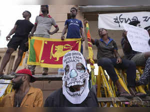 Sri Lankan protester