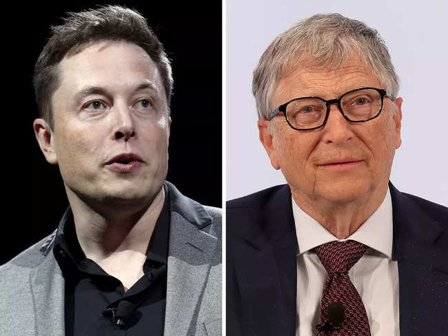 Elon Musk (left) Bill Gates (Right)
