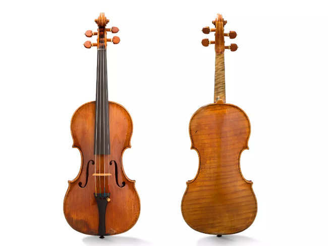 The violin will go up for auction on June 3 following a three-day viewing.