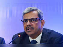 LIC Chairperson Mangalam Ramasubramanian Kumar speaks during a press conference before the LIC IPO launch, in Mumbai