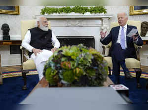 Washington: FILE - President Joe Biden meets with Indian Prime Minister Narendra...