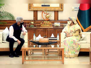 Dhaka, Apr 28 (ANI): External Affairs Minister S Jaishankar meets Bangladesh Pri...