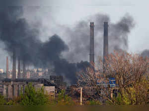 Azovstal Iron and Steel Works in Mariupol