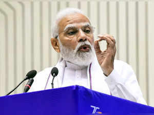 New Delhi, Apr 30 (ANI): Prime Minister Narendra Modi addresses the Joint Confer...