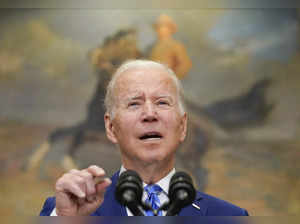 Washington : President Joe Biden delivers remarks on the economy in the Roosevel...
