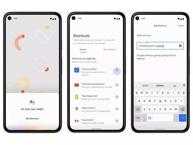 Personalised Shortcuts On Google Assistant