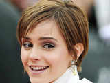 Emma Watson waves at the world premiere of 'Harry Potter and the Deathly Hallows: Part 2' in London