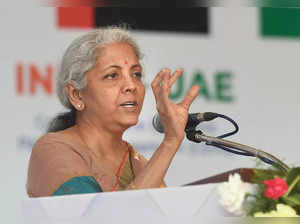 Chennai: Union Finance Minister Nirmala Sitaraman addresses the outreach program...