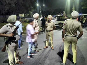 Mohali: Police personnel cordon off area