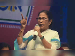 Kolkata: West Bengal Chief Minister Mamata Banerjee addresses during distributio...