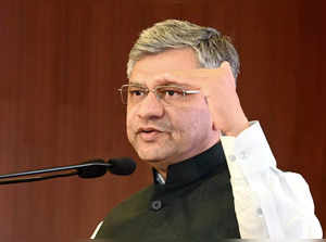 New Delhi, Apr 23 (ANI): Union Minister for  Railways, Communications, Electroni...
