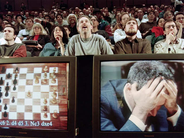 Garry Kasparov vs deep blue 1996 - 1997 : r/aiArt