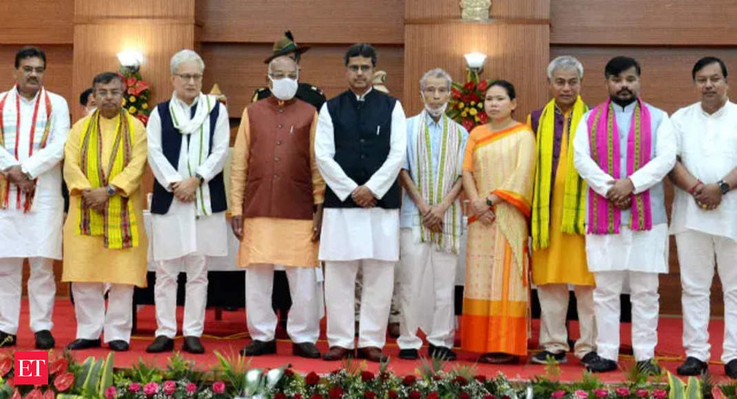 Tripura: Amid growing resentment, 11 MLAs take oath as ministers