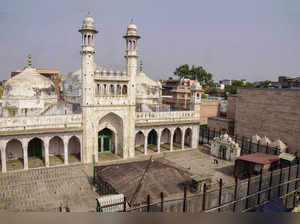 Varanasi: The Gyanvapi Mosque after its survey by a commission, in Varanasi, Tue...