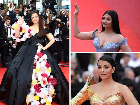Aishwarya Rai Bachchan Steals The Show In A Dazzling Black And Gold  Anarkali Suit | Celeb Style News, Times Now