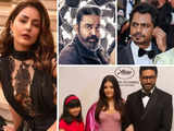 Cannes diary: Hina Khan adds oomph in sheer black dress; Nawaz celebrates 7th b'day at the gala; family bonding for Aish at L'Oreal party; Kamal Haasan joins NFT craze
