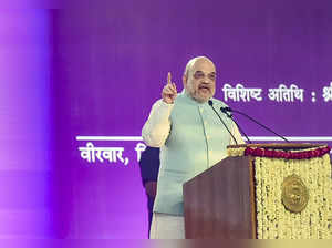 New Delhi: Union Home Minister Amit Shah speaks at the three-day international s...