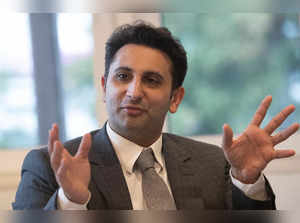 Poonawalla, CEO of Serum Institute of Indiaring an interview in Davos