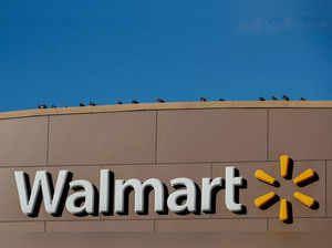 Walmart's logo is seen outside one of the stores in Chicago