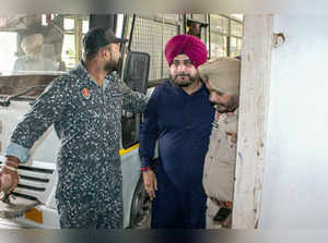 Patiala: Congress leader Navjot Sidhu, who is lodged in Patiala Central Jail in ...